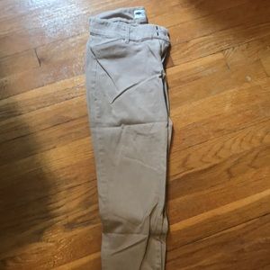 Khaki Old Navy full length pixie pant